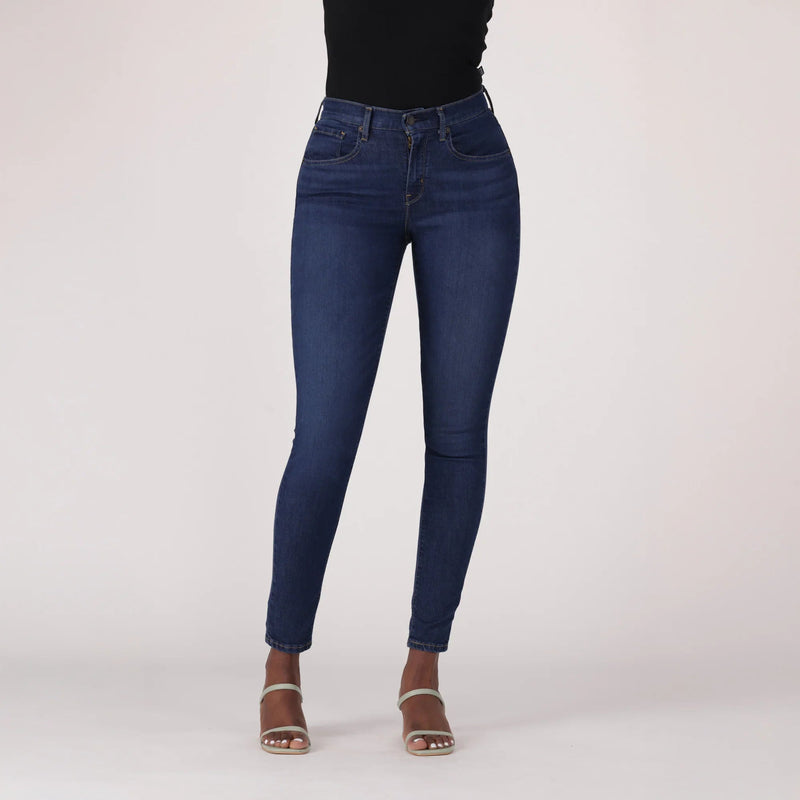 LEVI'S® WOMEN'S CURVY HIGH-RISE SUPER SKINNY - DARK INDIGO - WORN IN