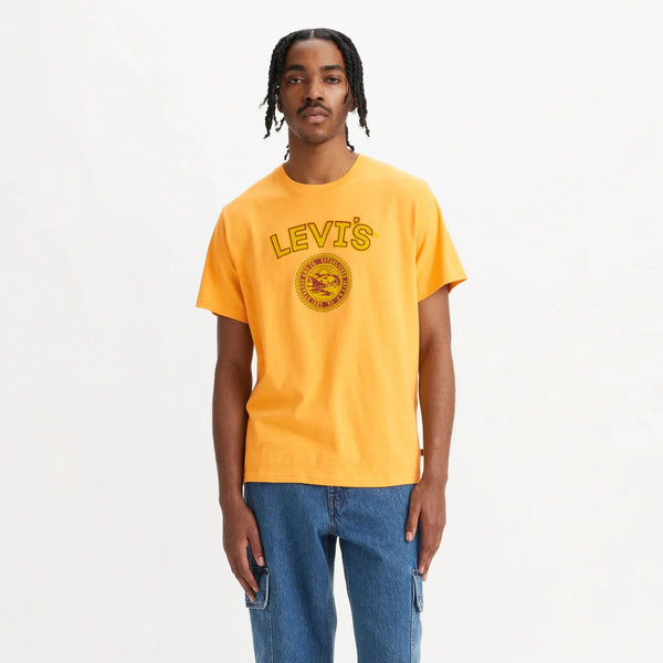 LEVI'S® MEN'S RELAXED FIT SHORT-SLEEVE GRAPHIC T-SHIRT - ORANGE