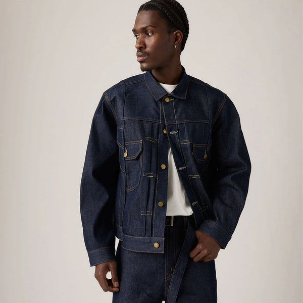 LEVI'S® X SACAI DENIM JACKET - DARK INIDGO - FLAT FINISH