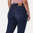 LEVI'S® WOMEN'S CURVY HIGH-RISE SUPER SKINNY - DARK INDIGO - WORN IN