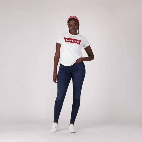 LEVI'S® WOMEN'S CURVY SUPER SKINNY  - DARK INDIGO - WORN IN
