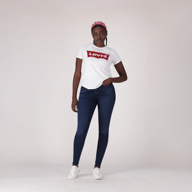 LEVI'S® WOMEN'S CURVY SUPER SKINNY  - DARK INDIGO - WORN IN