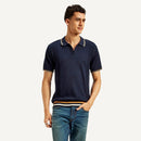 LEVI’S® MEN'S NAUTICAL TIPPING LAT KNIT POLO - BLUE