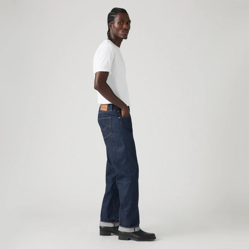 LEVI'S® MEN'S 501® ORIGINAL SHRINK-TO-FIT™ SELVEDGE JEANS - DARK WASH