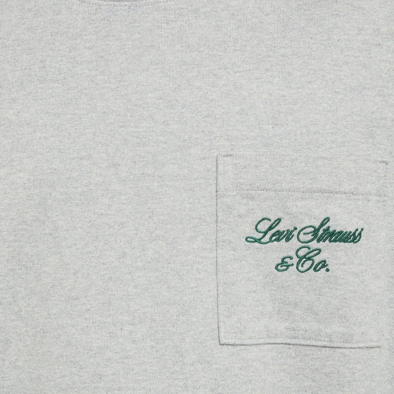 LEVI'S® MEN'S HALF-SLEEVE GRAPHIC POCKET T-SHIRT - GREY