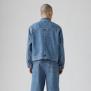 LEVI'S® MEN'S TWIST TRUCKER JACKET - MED INDIGO - WORN IN