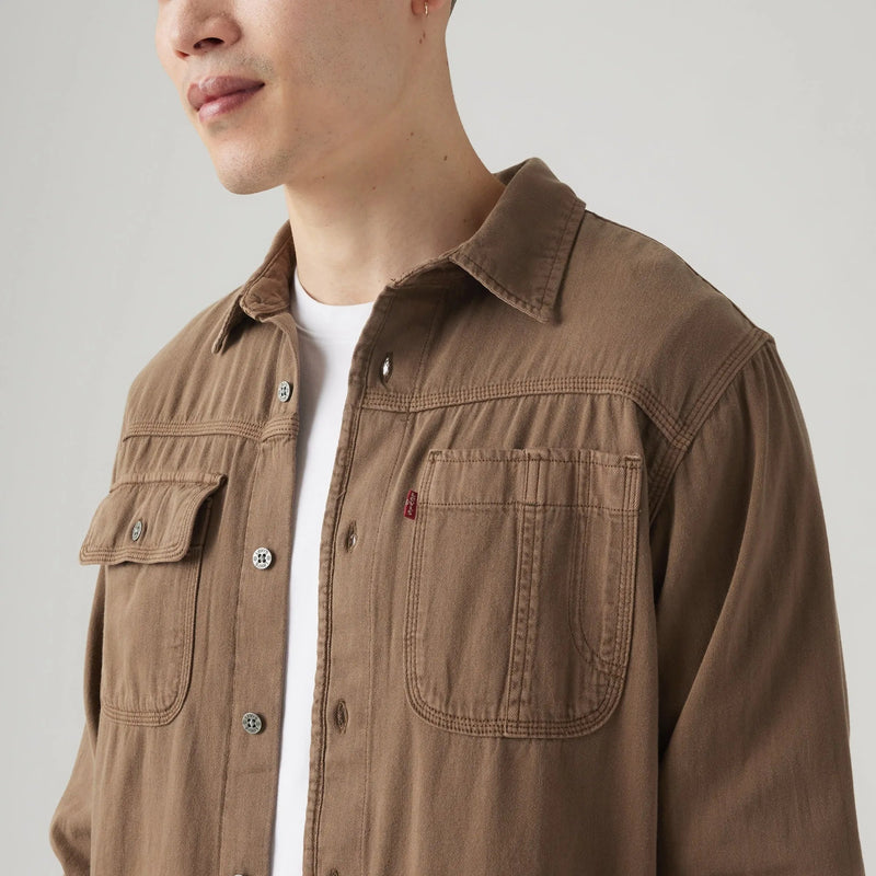 LEVI’S® MEN’S LONG-SLEEVE AUBURN WORKER SHIRT - NEUTRAL