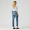 LEVI'S® WOMEN'S RIBCAGE STRAIGHT ANKLE JEANS - MED INDIGO - WORN IN