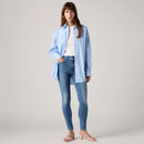 LEVI’S® WOMEN'S 721 HIGH-RISE SKINNY JEANS - MED INDIGO - WORN IN
