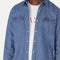 LEVI'S® MEN'S CLASSIC STANDARD FIT WESTERN SHIRT - MED INDIGO - FLAT FINISH