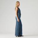 LEVI'S® WOMEN'S RIBCAGE WIDE-LEG BRAIDED JEANS - DARK INDIGO - FLAT FINISH