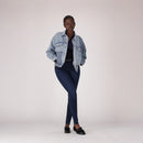 LEVI'S® CURVY HIRISE SUPERSKINNY  - DARK INDIGO - WORN IN