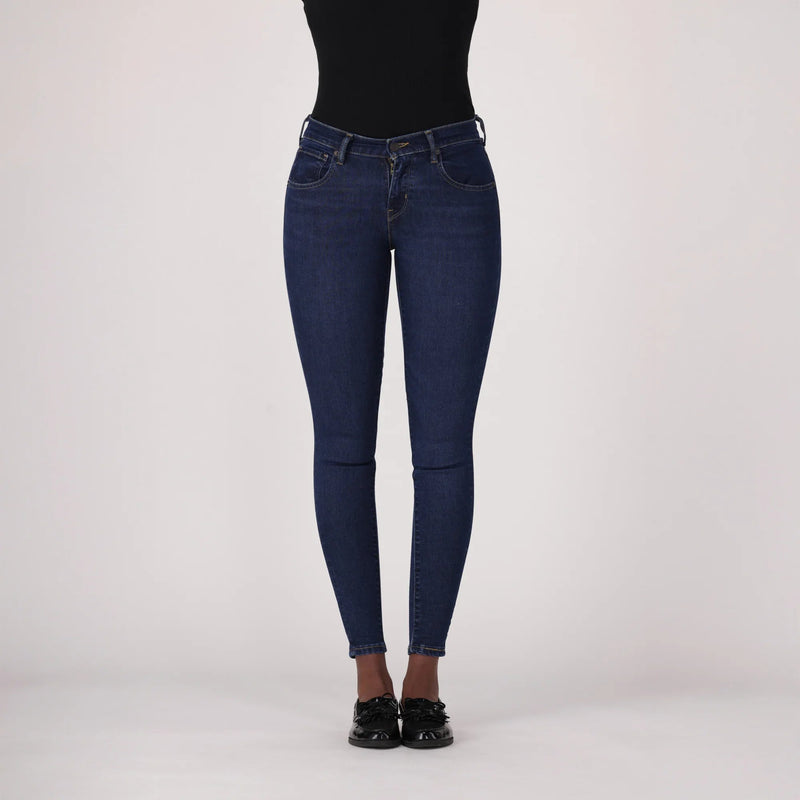 LEVI'S® WOMEN'S CURVY SUPER SKINNY - DARK INDIGO WORN IN