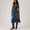 LEVI'S® WOMEN'S HIGH-RISE A-LINE DECON SKIRT - DARK INDIGO WORN IN