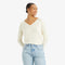 LEVI'S® WOMEN'S PETAL V-NECK SWEATER - NEUTRAL