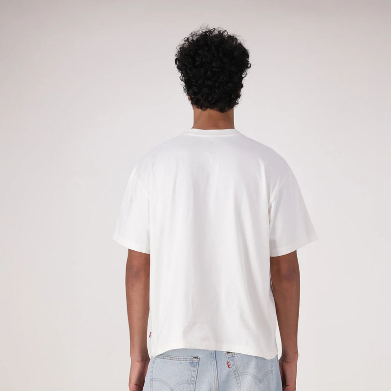 LEVI'S® MEN'S CROPPED BOXY TEE - WHITE