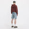 LEVI'S® MEN'S 468 LOOSE SHORTS - LIGHT INDIGO - WORN IN