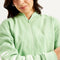 LEVI’S® WOMEN'S BASEBALL COLLAR NECK SWEATSHIRT - GREEN