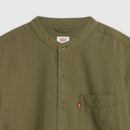LEVI'S® MEN'S BANDED COLLAR 1 POCKET SHIRT - GREEN