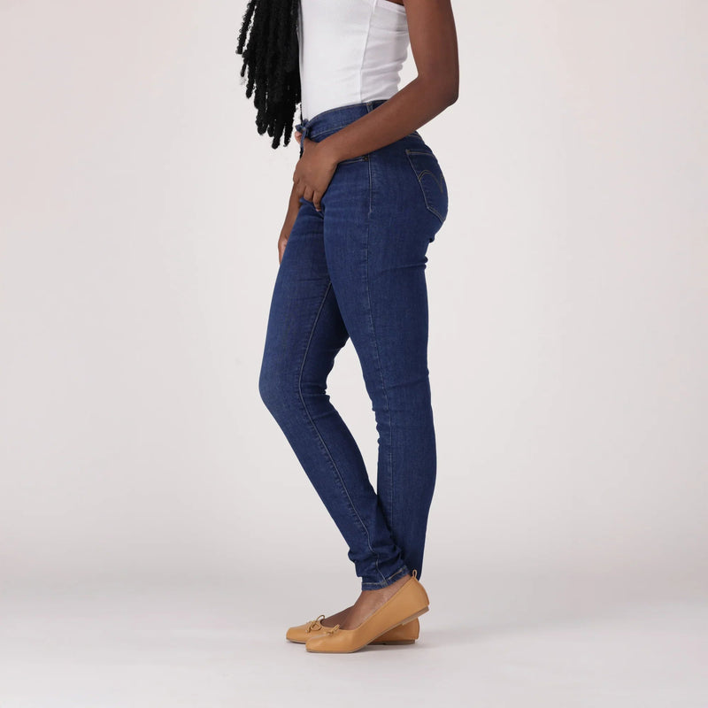LEVI'S® CURVY HIGH-RISE SUPERSKINNY - DARK INDIGO - WORN IN