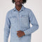 LEVI'S® MEN'S CLASSIC STANDARD FIT WESTERN SHIRT - MED INDIGO - FLAT FINISH