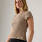 LEVI'S® WOMEN'S DRY GOODS WAFFLE CAP-SLEEVE TEE - MULTI COLOUR