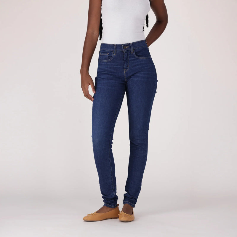 LEVI'S® CURVY HIGH-RISE SUPERSKINNY - DARK INDIGO - WORN IN