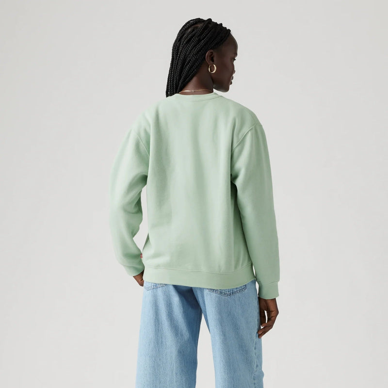 LEVI'S® WOMEN'S GRAPHIC EVERYDAY CREWNECK SWEATSHIRT - GREEN