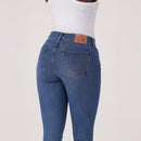 LEVI'S® WOMEN'S CURVY SUPER SKINNY - MED INDIGO - WORN IN