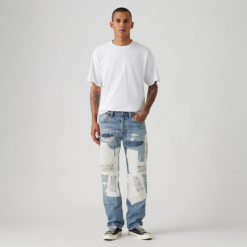 LEVI'S® MEN'S 501® ORIGINAL SELVEDGE JEANS - MEDIUM WASH