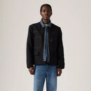 LEVI'S® X SACAI MEN'S DENIM X METELASSE TWILL REVERSIBLE BLOUSON - DARK INIDGO - FLAT FINISH