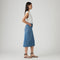 LEVI'S® WOMEN'S HIGH-RISE SLIT SKIRT - DARK INDIGO - WORN IN