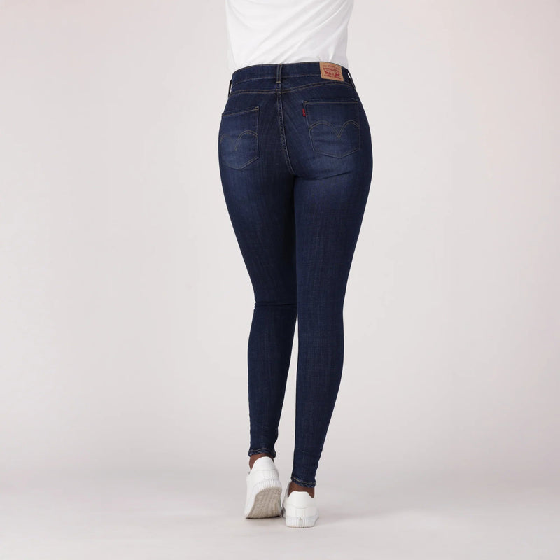 LEVI'S® WOMEN'S CURVY SUPER SKINNY  - DARK INDIGO - WORN IN