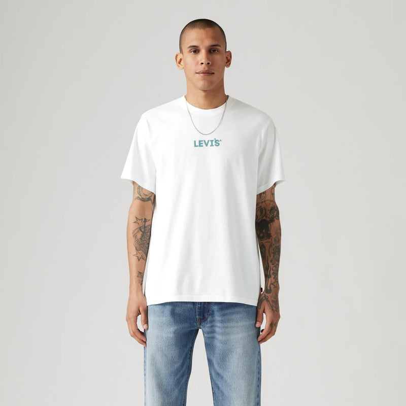 LEVI'S® MEN'S RELAXED FIT SHORT-SLEEVE GRAPHIC T-SHIRT - WHITE