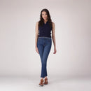LEVI’S® WOMEN'S 721 HIGH-RISE SKINNY JEANS - MED INDIGO - WORN IN