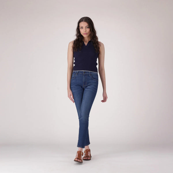 LEVI’S® WOMEN'S 721 HIGH-RISE SKINNY JEANS - MED INDIGO - WORN IN