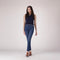 LEVI’S® WOMEN'S 721 HIGH-RISE SKINNY JEANS - MED INDIGO - WORN IN