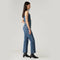 LEVI'S® WOMEN'S RIBCAGE STRAIGHT ANKLE TAILORED JEANS - DARK INDIGO - WORN IN