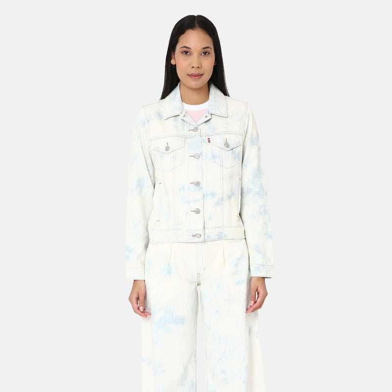 LEVI’S® WOMEN'S ORIGINAL TRUCKER JACKET - LIGHT INDIGO - WORN IN