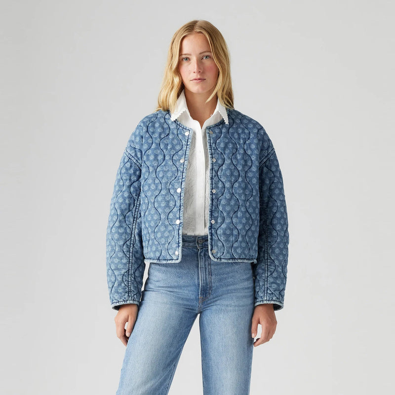 LEVI'S® WOMEN'S RUMER QUILTED LINER JACKET - BLUE