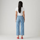 LEVI'S® WOMEN'S RIBCAGE STRAIGHT ANKLE JEANS - MED INDIGO - WORN IN