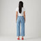 LEVI'S® WOMEN'S RIBCAGE STRAIGHT ANKLE JEANS - MED INDIGO - WORN IN