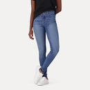 LEVI'S® WOMEN'S 720 HIGH-RISE SUPER SKINNY JEANS - MED INDIGO - WORN IN
