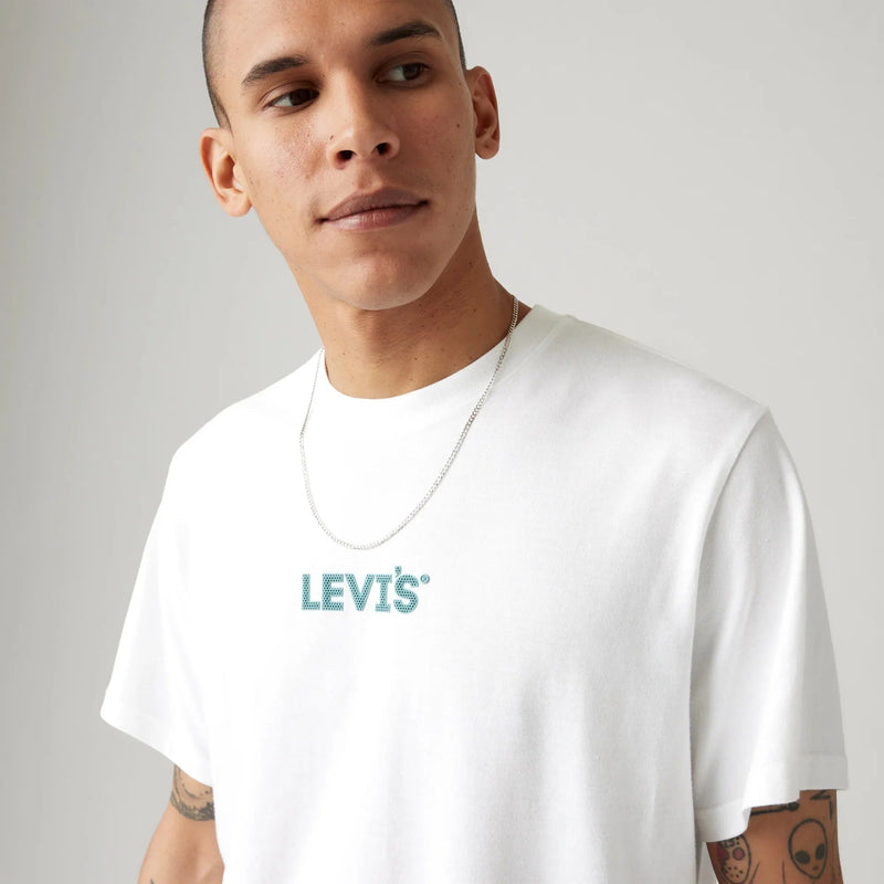 LEVI'S® MEN'S RELAXED FIT SHORT-SLEEVE GRAPHIC T-SHIRT - WHITE