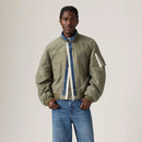 LEVI'S® X SACAI MEN'S DENIM X NYLON TWILL REVERSIBLE BLOUSON - DARK INDIGO - FLAT FINISH