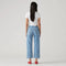LEVI'S® WOMEN'S RIBCAGE STRAIGHT ANKLE JEANS - MED INDIGO - WORN IN