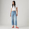 LEVI'S® WOMEN'S RIBCAGE STRAIGHT ANKLE JEANS - MED INDIGO - WORN IN