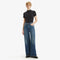 LEVI'S® WOMEN'S RIBCAGE WIDE LEG JEANS - DARK-INDIGO-WORN IN