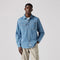 LEVI’S® MEN’S LONG-SLEEVE AUBURN WORKER SHIRT - MED INDIGO - FLAT FINISH