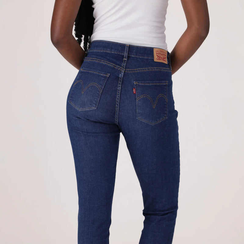 LEVI'S® CURVY HIGH-RISE SUPERSKINNY - DARK INDIGO - WORN IN